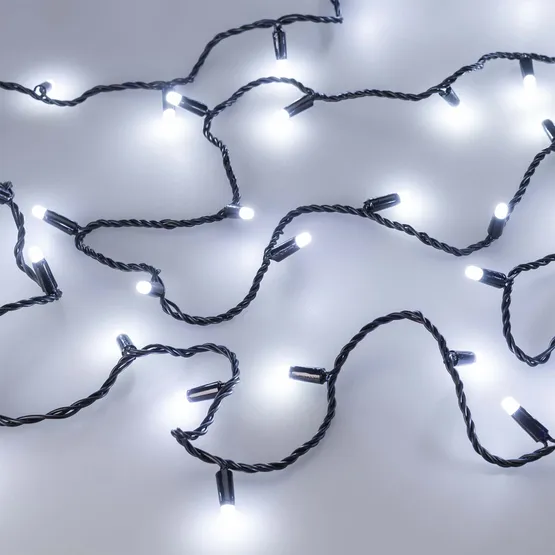 Фото #3 товара Светодиодная гирлянда ARD-STRING-CLASSIC-10000-BLACK-100LED-MILK-STD White (230V, 7W) (Ardecoled, IP65, 1 год)