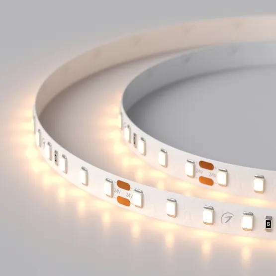 Фото #2 товара Светодиодная лента RT 2-5000 24V Warm2700 1.6x (2835, 490 LED, PRO) (Arlight, 10 Вт/м, IP20)