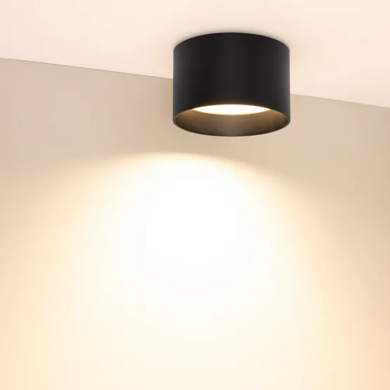 Фото #4 товара Светильник SP-BISCOTTO-R140-15W Warm3300-MIX (BK, 80 deg, 230V) (Arlight, IP54 Металл, 5 лет)