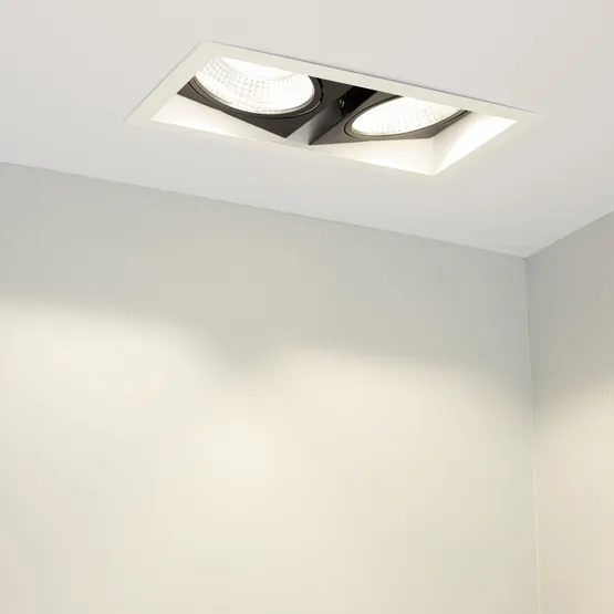 Фото #7 товара Светильник CL-KARDAN-S283x152-2x25W Warm3000 (WH-BK, 30 deg) (Arlight, IP20 Металл, 3 года)