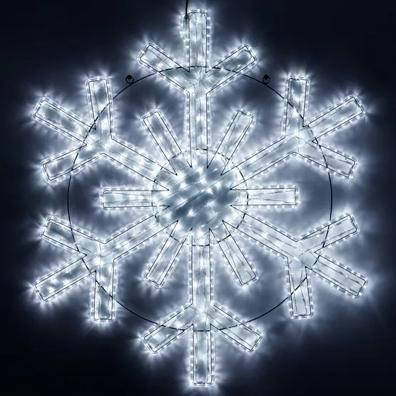 Фото #1 товара Фигура светодиодная ARD-SNOWFLAKE-M11-1250x1200-604LED White (230V, 36.5W) (Ardecoled, IP65, 1 год)