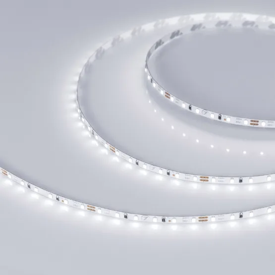 Фото #4 товара Светодиодная лента MICROLED-5000L 24V White5500 4mm (2216, 120 LED/m, LUX) (Arlight, 5.4 Вт/м, IP20)