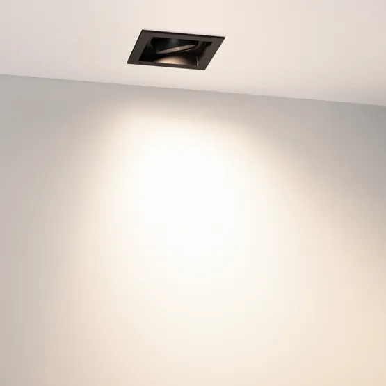 Фото #2 товара Светильник MS-VORTEX-BUILT-S90x90-12W Day4000 (BK-BK, 40 deg, 230V) (Arlight, IP20 Металл, 5 лет)