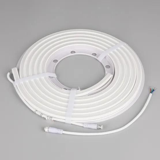 Фото #4 товара Светодиодная лента герметичная WAVE-SIDE-DOUBLE-B84-16x15mm 24V RGB (10 W/m, IP67, 5m, wire x1) (Arlight, Вывод боковой, 5 лет)