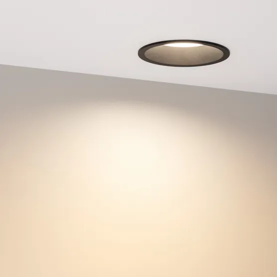 Фото #2 товара Светильник MS-BREEZE-BUILT-R104-12W Warm3000 (BK, 85 deg, 230V) (Arlight, IP20 Металл, 5 лет)