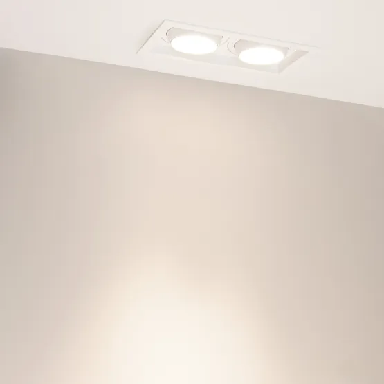 Фото #2 товара Светильник MS-VORTEX-BUILT-S250x140-2x30W Day4000 (WH-WH, 30 deg, 230V) (Arlight, IP20 Металл, 5 лет)