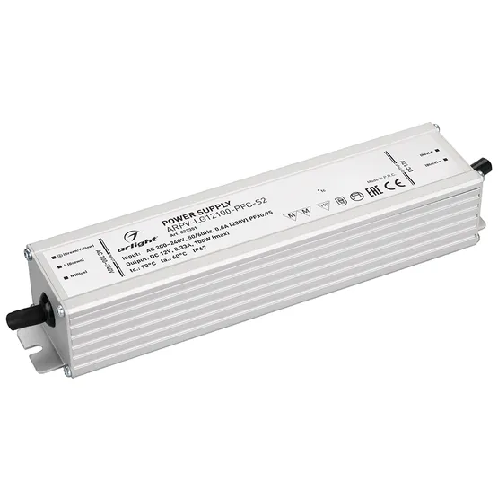 Фото #1 товара Блок питания ARPV-LG12100-PFC-S2 (12V, 8.3A, 100W) (Arlight, IP67 Металл, 5 лет)