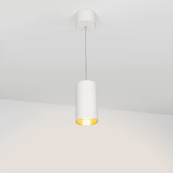 Фото #3 товара Светильник подвесной SP-POLO-R85-2-15W Warm White 40deg (White, Gold Ring) (Arlight, IP20 Металл, 3 года)