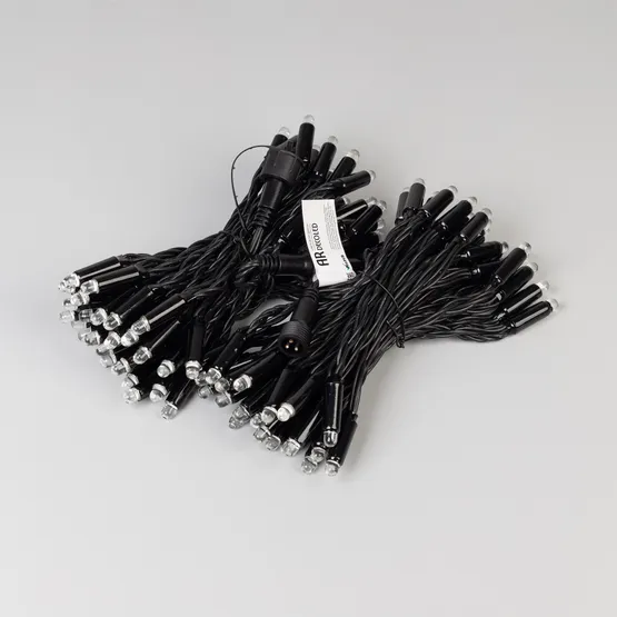 Фото #2 товара Светодиодная гирлянда ARD-STRING-CLASSIC-15000-BLACK-100LED-LIVE RGB-SPI (12V, 53W) (Ardecoled, IP65, 1 год)