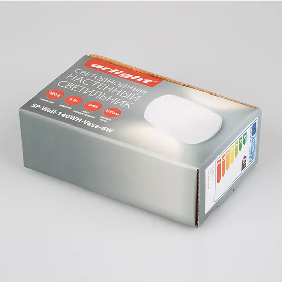 Фото #7 товара Светильник SP-Wall-140WH-Vase-6W Day White (Arlight, IP54 Металл, 3 года)