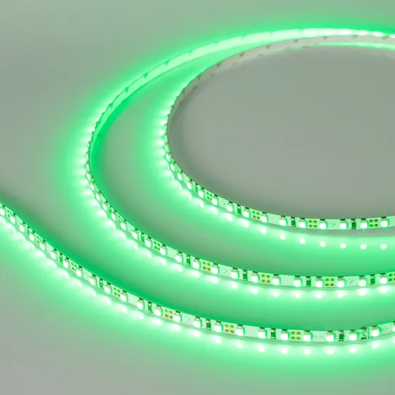 Фото #1 товара Светодиодная лента RT 2-5000 12V Green 5mm 2x (3528, 600 LED, LUX) (Arlight, 9.6 Вт/м, IP20)