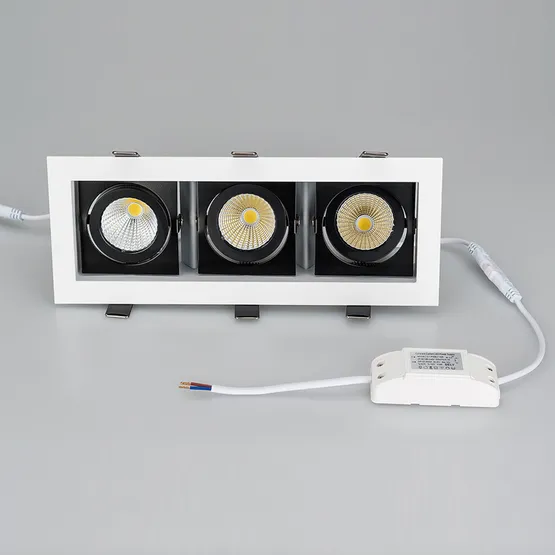 Фото #3 товара Светильник CL-KARDAN-S260x102-3x9W White (WH-BK, 38 deg) (Arlight, IP20 Металл, 3 года)