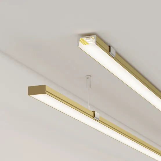 Фото #5 товара Профиль LINE-1708-2000 ANOD GOLD (Arlight, Алюминий)