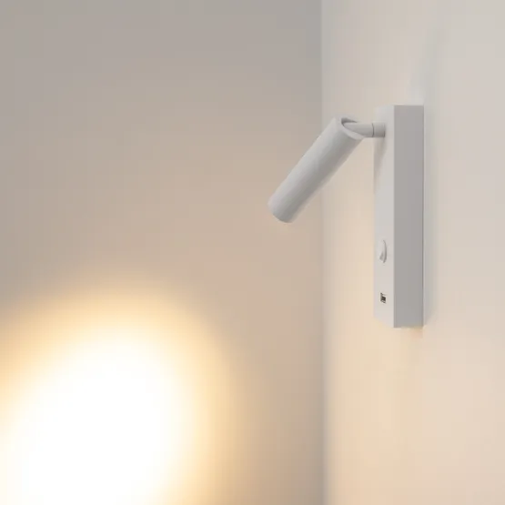 Фото #3 товара Светильник SP-BED-CHARGE-S60x125-3W Warm3000 (WH, 20 deg, 230V) (Arlight, IP20 Металл, 3 года)