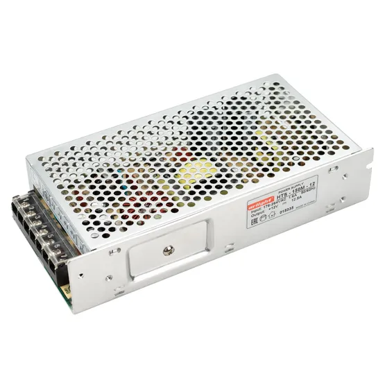 Фото #1 товара Блок питания HTS-150M-12 (12V, 12.5A, 150W) (Arlight, IP20 Сетка, 3 года)