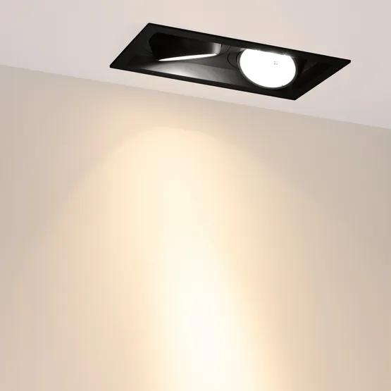 Фото #5 товара Светильник MS-VORTEX-BUILT-S250x140-2x30W Warm3000 (BK-BK, 17 deg, 230V) (Arlight, IP20 Металл, 5 лет)