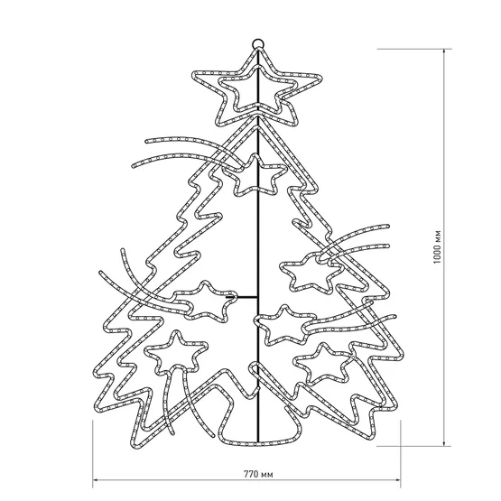 Фото #3 товара Фигура ARD-FIR-M1-1000x770-648LED (230V, 361W) (Ardecoled, IP65)