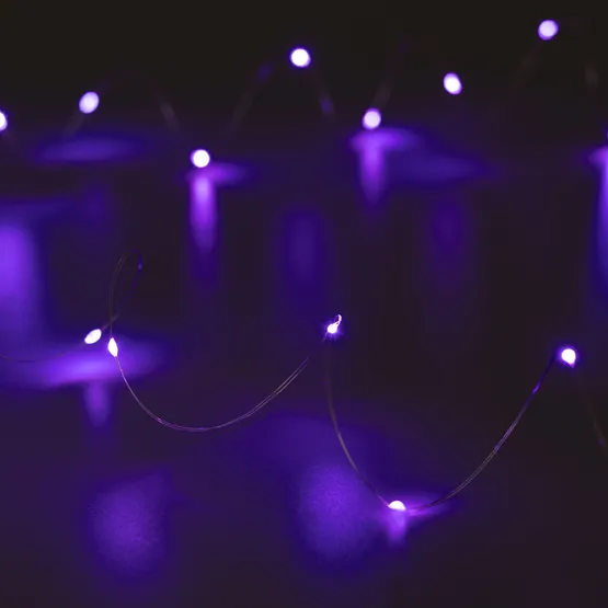 Фото #1 товара Светодиодная гирлянда ARD-DEW-HOME-2000-CLEAR-20LED-STD Purple (1.5V, Battery Pack, Cork) (Ardecoled, IP20)