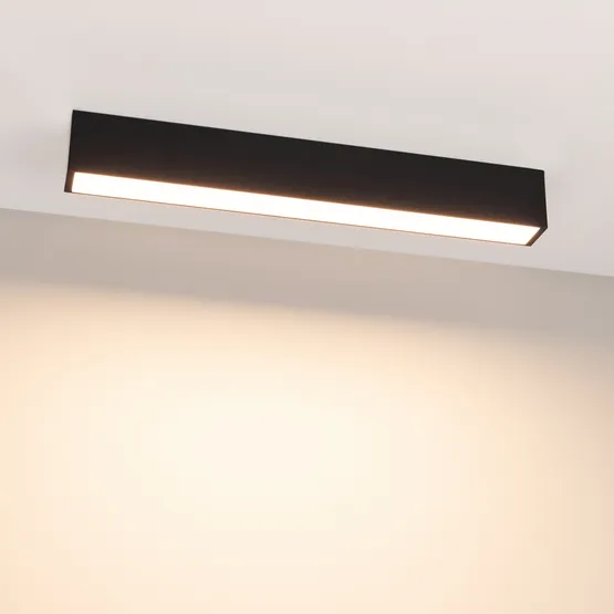 Фото #2 товара Светильник SP-LINE-4970-L510-17W Warm3000 (RAL9005, 120 deg, 230V) IP33 (Arlight, Металл)