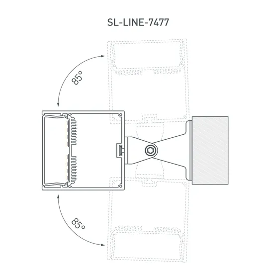 Фото #6 товара Профиль с экраном SL-LINE-7477-2500 WHITE+OPAL (Arlight, Алюминий)