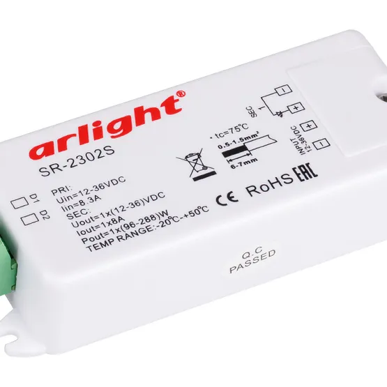 Фото товара Диммер DALI SR-2302S (12-36V, 96-288W, 1 адрес) (Arlight, -)