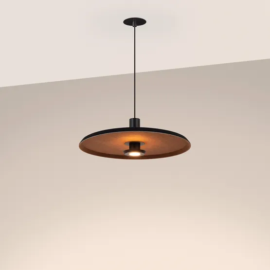 Фото #5 товара Светильник SP-KOTARO-R450-12W Warm3000 (BK-CF, 36 deg, 230V, TRIAC) (Arlight, IP20 Фетр, 3 года)
