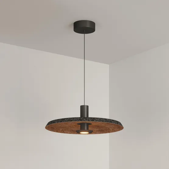 Фото #7 товара Светильник SP-KOTARO-R450-12W Warm2700 (BK-CF, 36 deg, 230V, TRIAC) (Arlight, IP20 Фетр, 3 года)