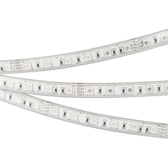 Фото #5 товара Светодиодная лента герметичная RTW-PU-B60-12.5mm 24V RGB (14.4 W/m, IP68, Wire 2m, 5m) (Arlight, -)