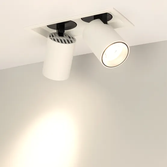 Фото #5 товара Светильник LTD-PULL-S110x210-2x10W Warm3000 (WH, 24 deg, 230V) (Arlight, IP20 Металл, 5 лет)