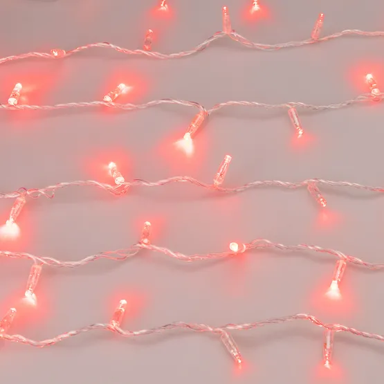 Фото #2 товара Светодиодная гирлянда ARD-STRING-CLASSIC-1000-CLEAR-100LED-PULSE Red (230V, 7W) (Ardecoled, IP65, 1 год)