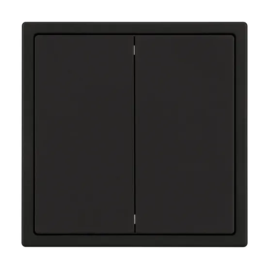 Фото #4 товара ARL NOBE Выключатель 2 кл софт-тач черный оникс SWT-MK02-SFPL-BK (250V, 10A) (Arlight, -)