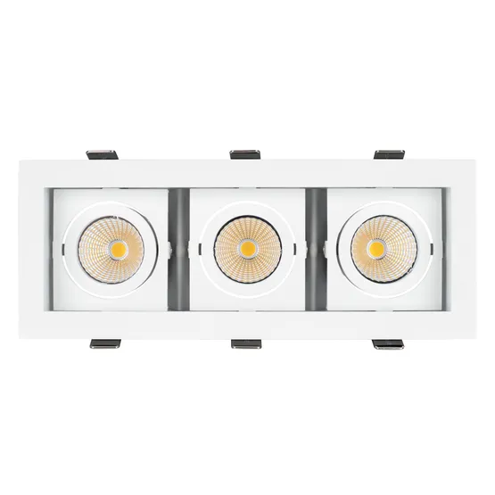 Фото #2 товара Светильник CL-KARDAN-S260x102-3x9W Warm (WH, 38 deg) (Arlight, IP20 Металл, 3 года)