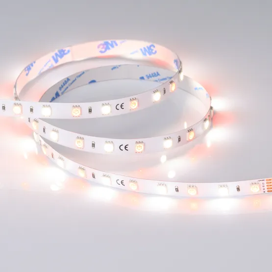 Фото #2 товара Светодиодная лента RT-B60-10mm 24V RGBW-Day (14.4 W/m, IP20, 5060, 5m) (Arlight, Открытый)