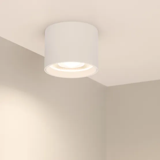 Фото #2 товара Светильник SP-DICE-R77-10W Warm3000 (WH, 24 deg, 230V) (Arlight, IP54 Металл, 5 лет)