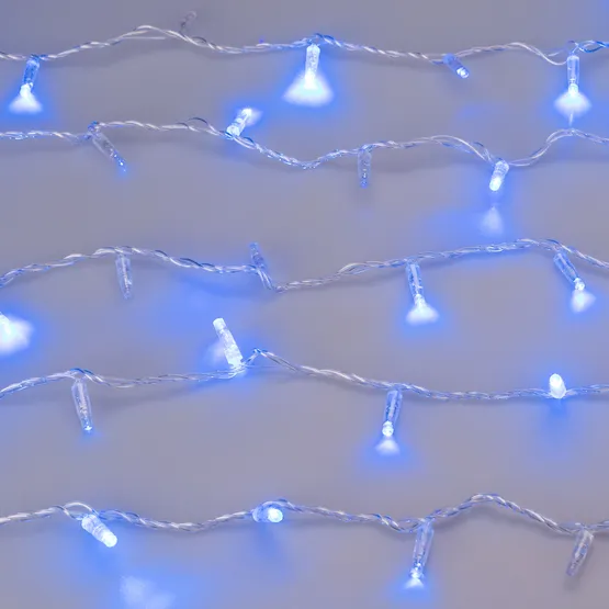Фото #2 товара Светодиодная гирлянда ARD-STRING-CLASSIC-1000-CLEAR-100LED-PULSE Blue (230V, 7W) (Ardecoled, IP65, 1 год)