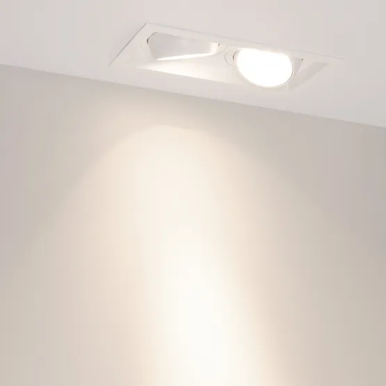 Фото #2 товара Светильник MS-VORTEX-BUILT-S250x140-2x30W Day4000 (WH-WH, 17 deg, 230V) (Arlight, IP20 Металл, 5 лет)
