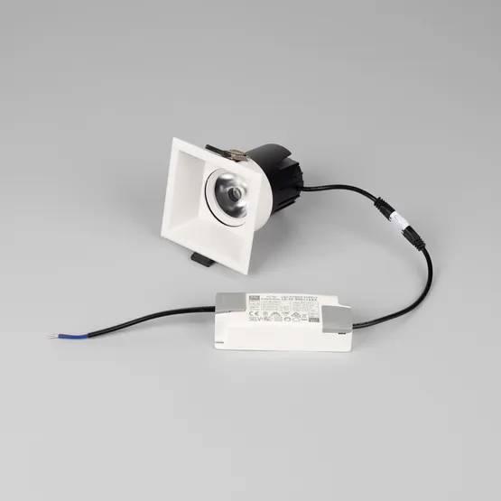 Фото #2 товара Светильник MS-FLOW-BUILT-S85x85-12W Warm3000 (WH, 38 deg, 230V) (Arlight, IP20 Металл, 5 лет)