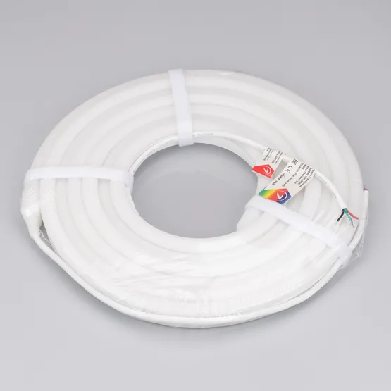 Фото #6 товара Светодиодная лента герметичная MOONLIGHT-SIDE-B84-12x24mm 24V RGB (12 W/m, IP68, 5m, wire x2) (Arlight, Вывод прямой, 3 года)