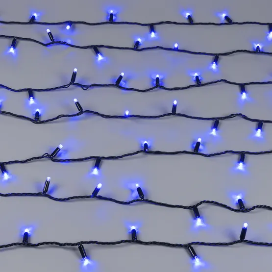 Фото #4 товара Светодиодная гирлянда ARD-STRING-CLASSIC-10000-BLACK-100LED-STD BLUE (230V, 7W) (Ardecoled, IP65, 1 год)