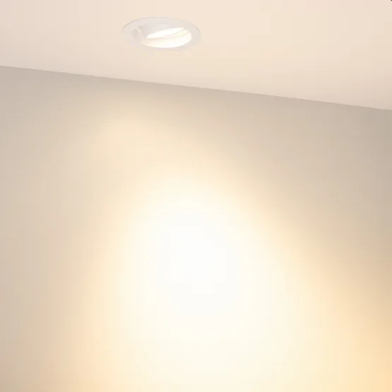 Фото #4 товара Светильник MS-VORTEX-BUILT-R90-12W Warm3000 (WH-WH, 40 deg, 230V) (Arlight, IP20 Металл, 5 лет)