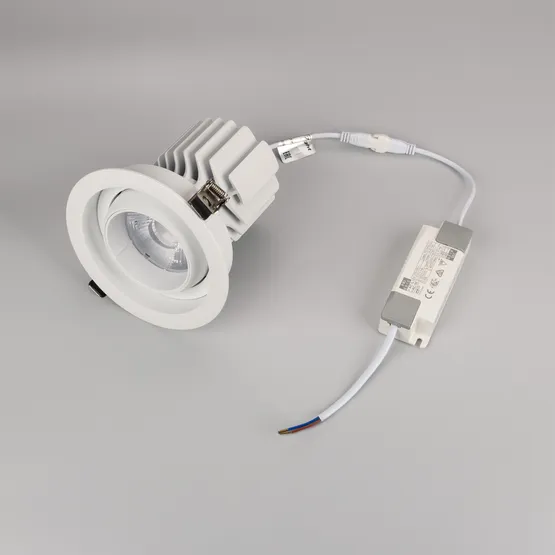 Фото #3 товара Светильник MS-VORTEX-BUILT-R135-30W Warm3000 (WH-WH, 17 deg, 230V) (Arlight, IP20 Металл, 5 лет)