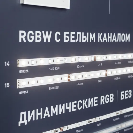 Фото #7 товара Стенд Ленты Мультицветные RGB RT-LUX-E4-1760x600mm (v.2, DB 3мм, пленка, подсветка) (Arlight, -)
