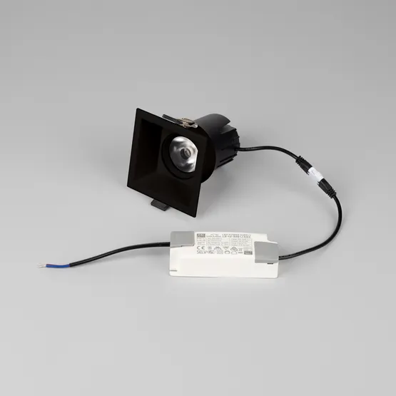 Фото #4 товара Светильник MS-FLOW-BUILT-S85x85-6W Warm3000 (BK, 38 deg, 230V) (Arlight, IP20 Металл, 5 лет)