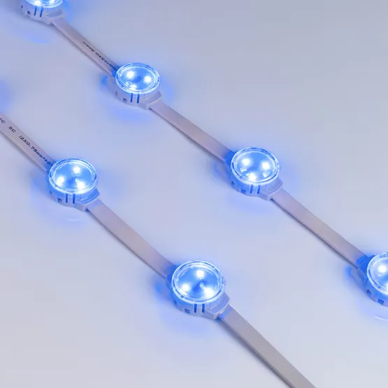 Фото #5 товара Модуль управляемый SOLEX-DMX-3535-3-12V RGB 120deg (D30x16mm, 0.75W, IP67) (Arlight, Пластик, 3 года)