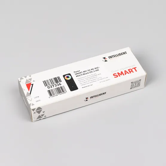Фото #3 товара INTELLIGENT ARLIGHT Пульт SMART-801-52-8G-8SC-MULTI Black (3V, 2.4G) (IARL, IP20 Пластик, 5 лет)