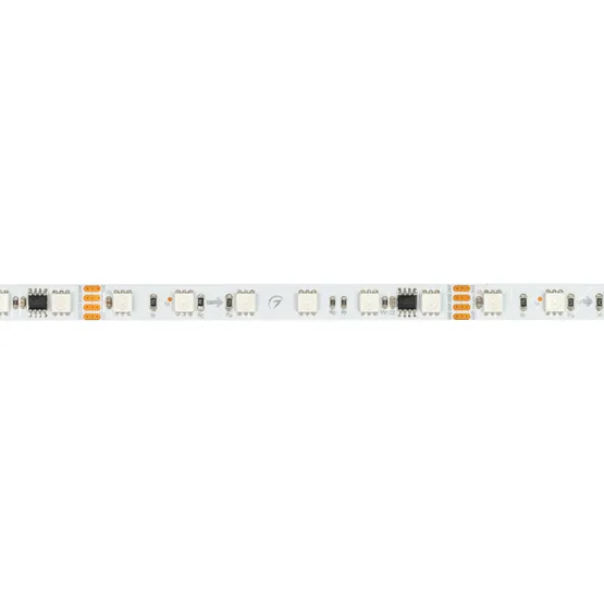 Фото #4 товара Светодиодная лента SPI-B60-10mm 24V RGB-PX6-RAM (15 W/m, IP20, 5060, 5m) (Arlight, бегущий огонь)