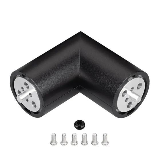 Фото #1 товара Соединитель профиля ROUND-D36-360-90 BLACK (Arlight, Алюминий)
