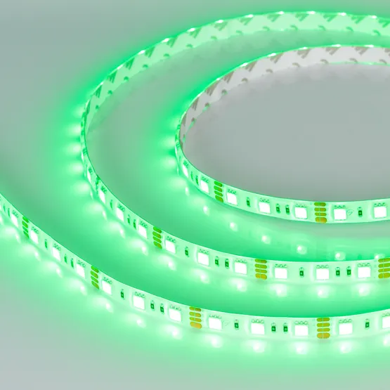 Фото #2 товара Светодиодная лента RTW 2-5000SE 12V RGB 2x (5060, 300 LED, LUX) (Arlight, 14.4 Вт/м, IP65)
