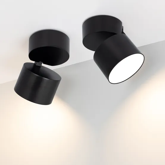 Фото #2 товара Светильник SP-RONDO-FLAP-R110-25W Warm3000 (BK, 110 deg) (Arlight, IP40 Металл, 3 года)