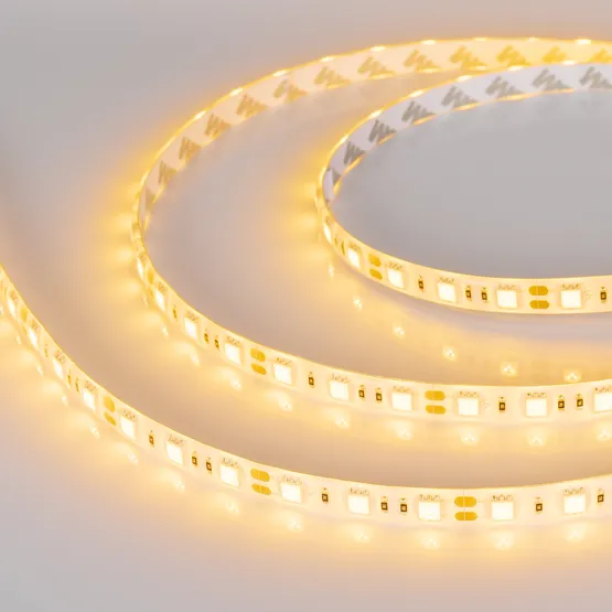 Фото #4 товара Светодиодная лента RTW 2-5000SE 12V Yellow 2x (5060, 300 LED, LUX) (Arlight, 14.4 Вт/м, IP65)